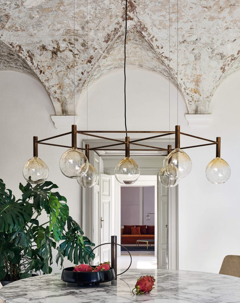 Bonaldo Sofi contemporary modern glass globes Chandelier Italian lighting design Dublin Ireland