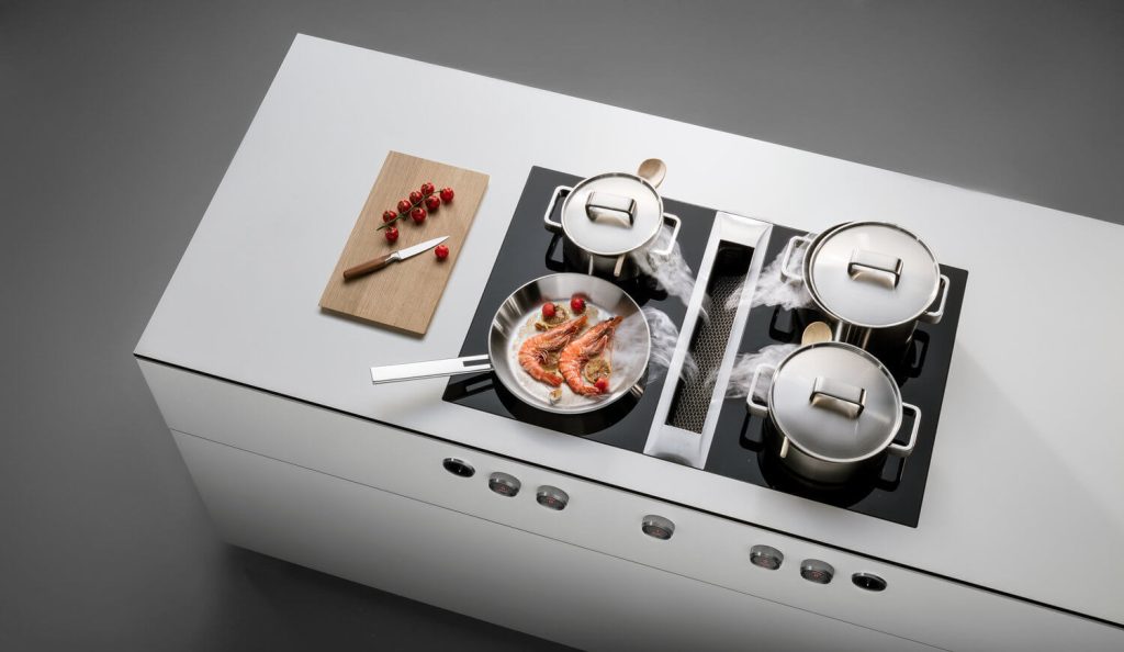 Bora Professional cook top hob downdraft cooking experts kitchen design Dublin Ireland