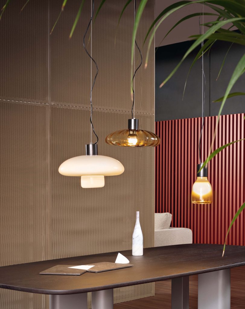 Bonaldo lighting Acquerelli glass pendant lamps Italian design Dublin Ireland