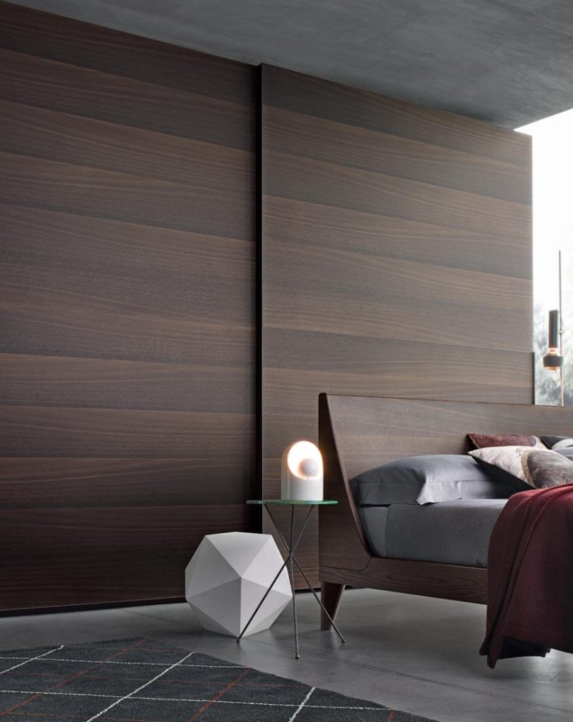 Giellesse Heron sliding door wardrobe wood elegant modern Italian furniture design Dublin Ireland