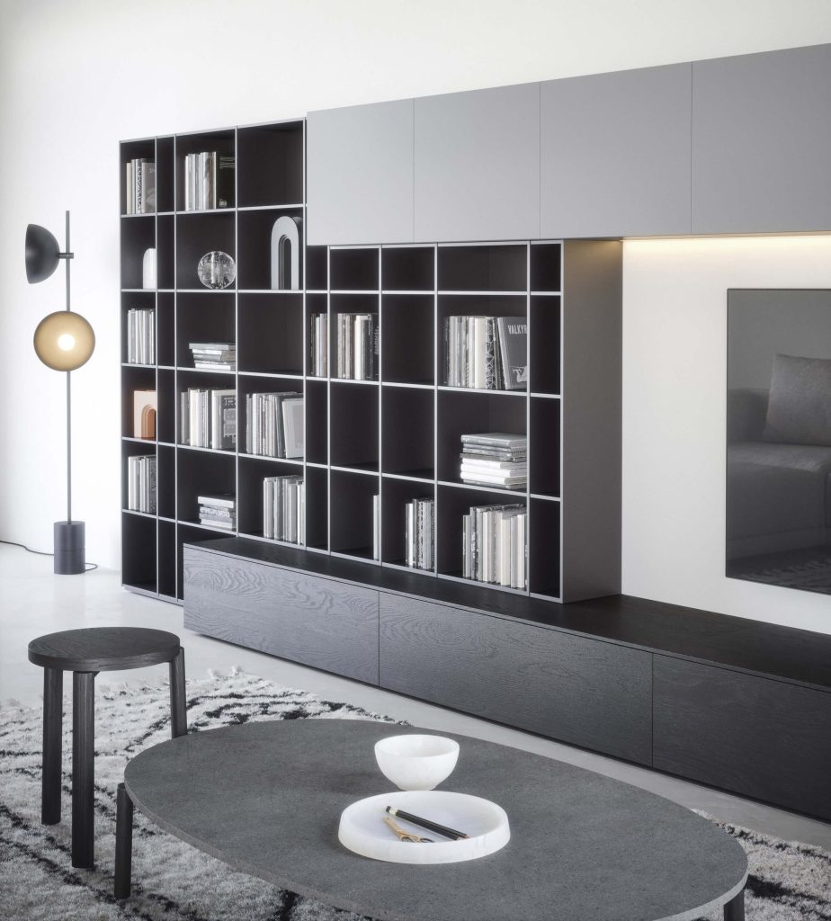 Novamobili Wall 12 Italian bookcase system custom made to order Dublin Ireland