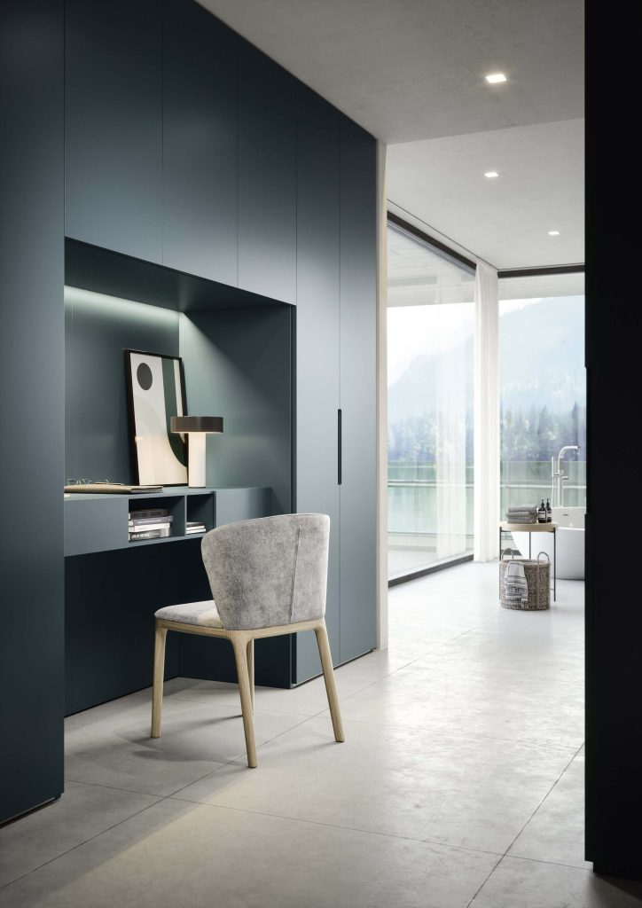 Novamobili Vico hinged door built in fitted wardrobe Italian bedroom furniture design Dublin Ireland