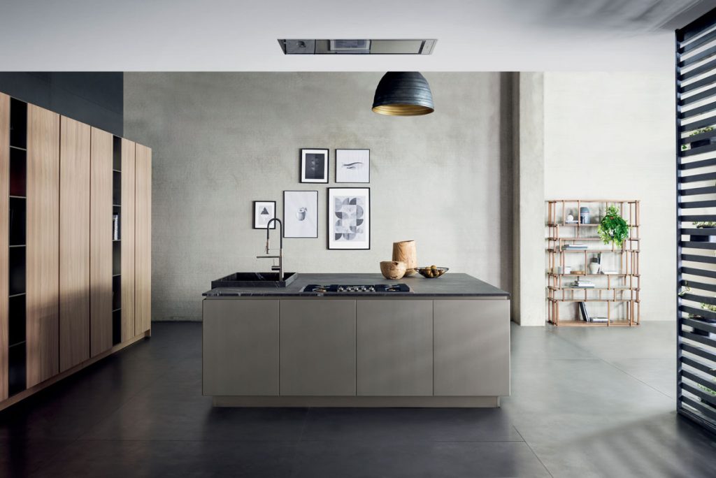 Italian Contemporary minimalist kitchen Ireland square island ceramic top Clontarf Raheny Sutton Howth Portmarnock Malahide North Dublin