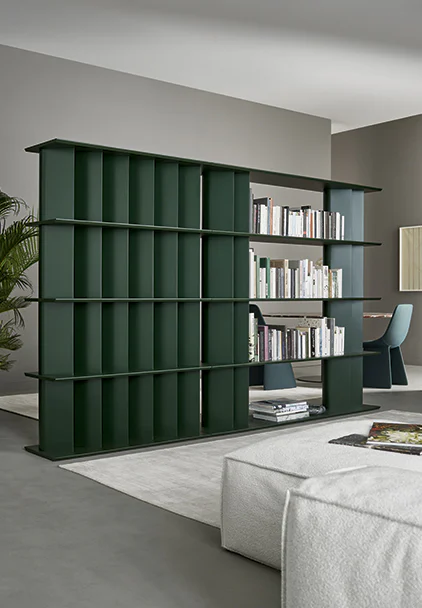 Bonaldo Green freestanding bookcase room divider shelving unit quirky design Dublin Ireland
