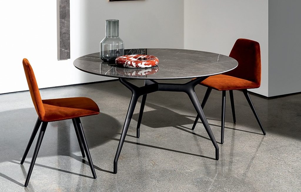 Sovet Italia Arkos dining table. Ceramic top tables all sizes=