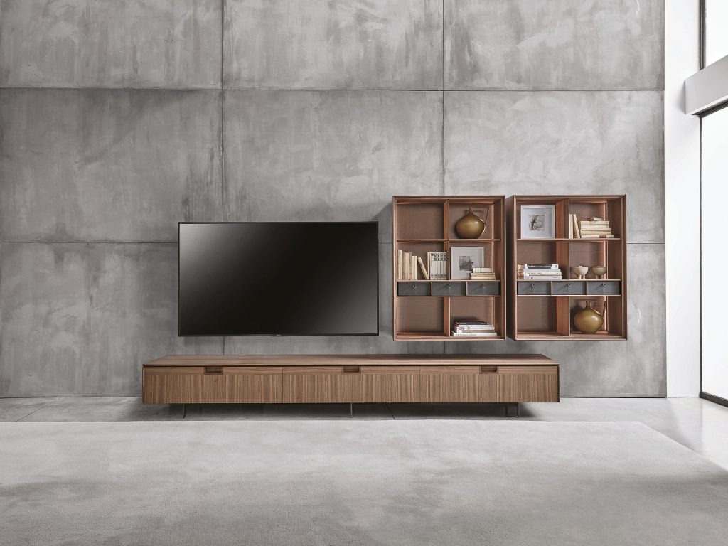 Porada Matics living room furniture. Cool feature wall TV units and furniture design in Dublin. LOMI is the best furniture store in Dublin selling modern contemporary design.